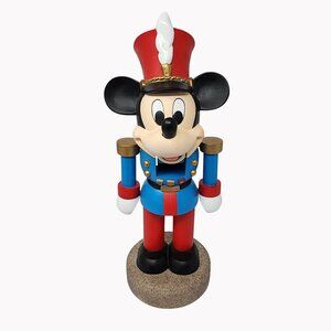 Disney Mickey Mouse 13" Wood and Resin Nutcracker Soldier Figurine